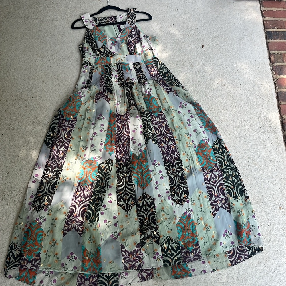 Anthropologie, Maeve, Elegant Multicolor boho Maxi Dress